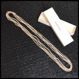 Smithsonian Fresh Water Pearl Multi Strand Convertable 17" Necklace
